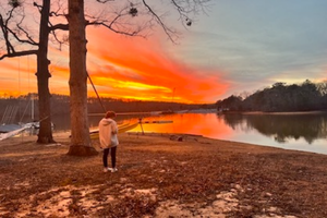 sunset at the lake