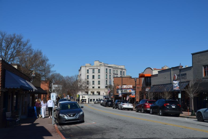 Pendleton SC downtown area near TCTC Pendleton Campus