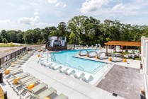 Signature-Hartwell-Village-Off-Campus-Apartments-Near-Clemson-University-Birds-Eye-View-of-Resort-Style-Pool