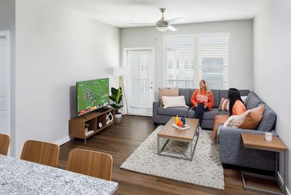 Clemson apartment by the bed